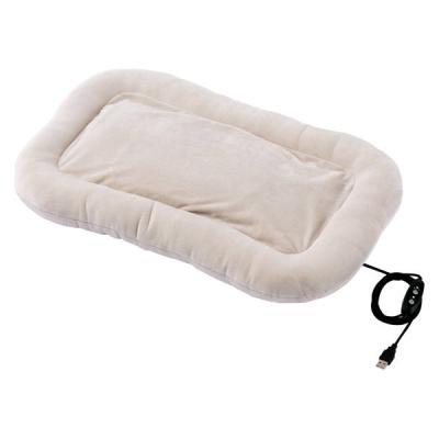 ペットヒーター ホットマット 犬 猫 撥水 洗濯可能 噛み対策メッシュケーブル ベージュ PET-HC01BE エレコム 1個（直送品）