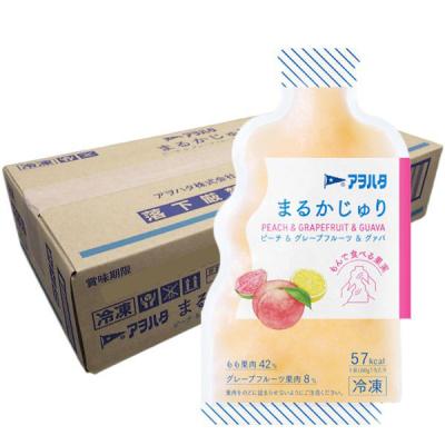 アヲハタ 【冷凍】アヲハタ まるかじゅりピーチグレープフルーツグァバ 80g x20 4562452232379 1セット(20個)（直送品）
