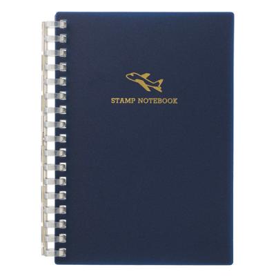リヒトラブ リヒト スタンプノート 駅 美術館 旅行 ノート A6 ネイビーブラック N380-11 1冊（直送品）
