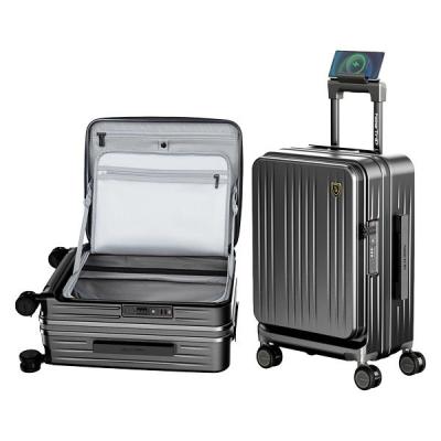 New Trip スーツケース フロントオープン・拡張・ストッパー付き【NT-XB0501】 NT-XB0501 ブラック M 1台（直送品）