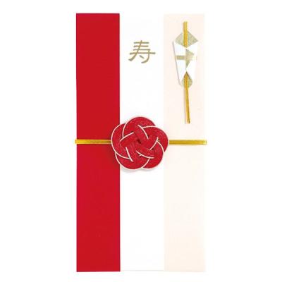 学研ステイフル 学研 CG金封梅結び(紅赤×薄桃) E05503 1セット(1枚×6)（直送品）