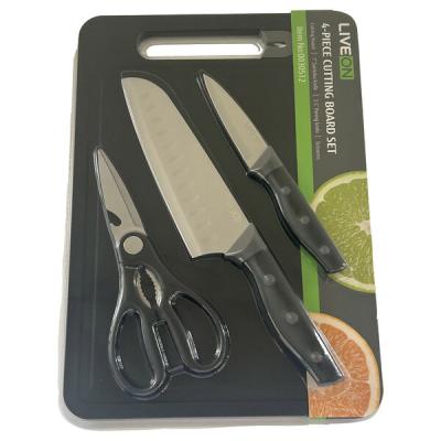 アントレックス LIVEON 3点ナイフセットまな板付き 4992831674061 1個（直送品）