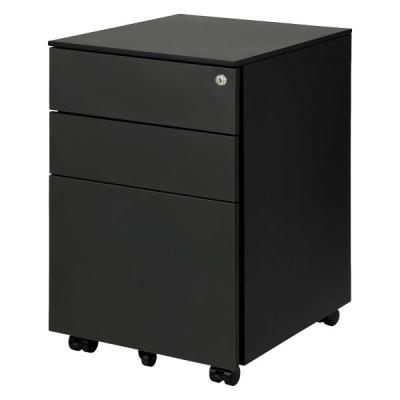アスカ スチールワゴン ブラック STW01BK 1台（直送品）