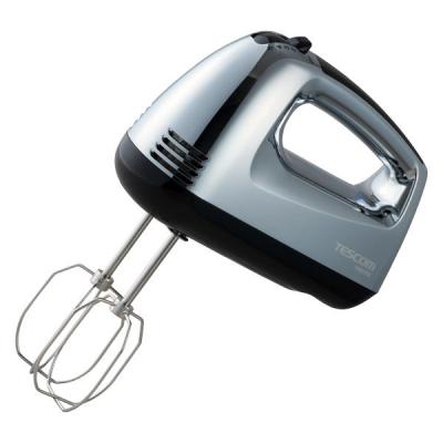 ハンドミキサー 電動泡立て器 立てておける 収納ケース付き 食洗機対応ビーター シルバー THM1300-S/DE テスコム 1個（直送品）