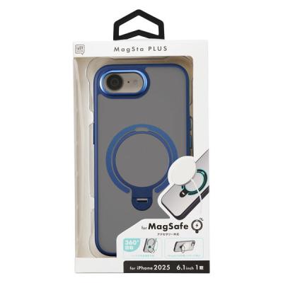 サンクレスト マグスタプラスケースiPhone16e(1眼)対応 ネイビー i38EiJS03 1個（直送品）