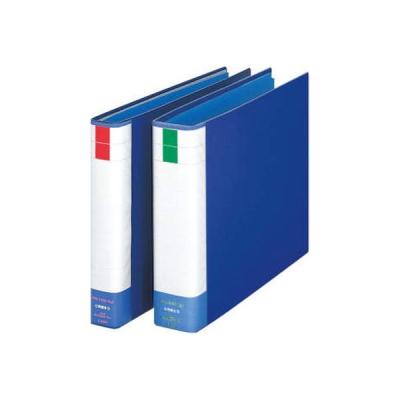ライオン事務器 パイプ式ファイル両開き環境　Ａ３Ｅ型　３０mm厚　No.7302RKブルー 11360（直送品）