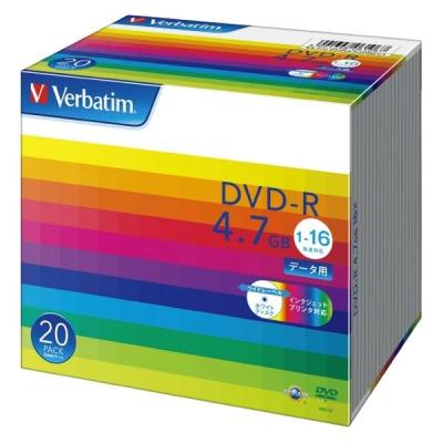 Verbatim DVDーR ＜4.7GB＞ DHR47JP20V1 20枚 1パック（直送品）