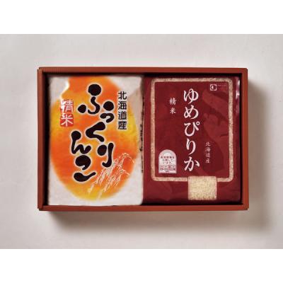 FUJI 北海道米ギフト(各2kg)ふっくりんこ・ゆめぴりか OH-A 1箱（直送品）