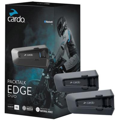 Cardo バイク用インカム PACKTALK EDGE - DUO【2台セット】 PT200101 1セット（直送品）