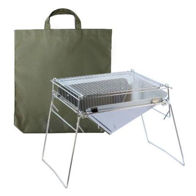 内山産業 燕三条製ステンレス焚き火台 グリルセット(収納袋付) UC-211 1個（直送品）