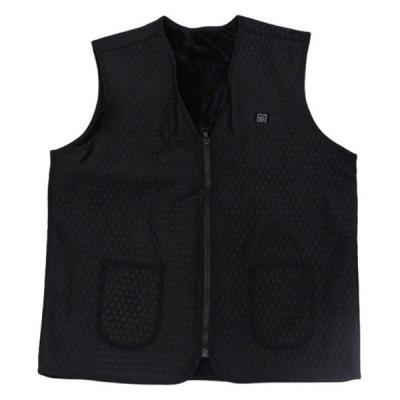 ファミリー・ライフ 発熱ヒーターベスト ACアダプター+モバイルバッテリー付き 2L a3344604 1着（直送品）