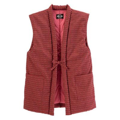 セルヴァン 久留米織わた入りちゃんちゃんこ エンジ a3545720 1着（直送品）