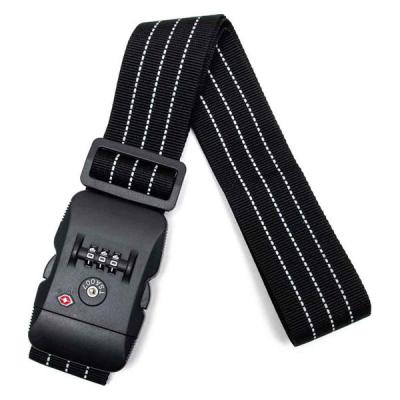 TTC TSロック イージーフィット スーツケースベルト 3桁ダイヤルロック ブラック 607328 1個（直送品）