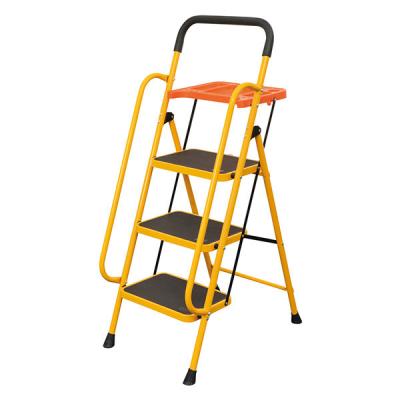ファミリー・ライフ 安心の両手すり付き脚立 トレー付き 3段 04633 1台（直送品）