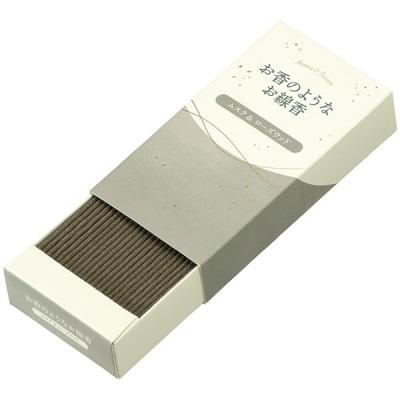 カメヤマ お香のようなお線香　ムスク＆ローズウッド 4901435215129 1個(50G)（直送品）