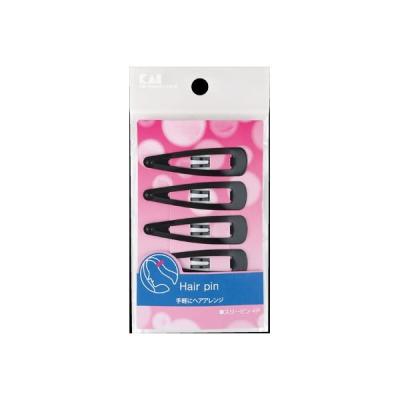 貝印 HL0142 スタンダードセレクション スリーピン ブラック 4901601277807 1パック(4個入)（直送品）