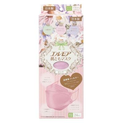 カミ商事 エルモア 肌ともマスク Flower ピンク 24枚 4971633910348 1個(24枚)（直送品）