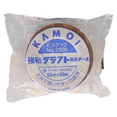 カモ井加工紙 クラフトテープ粘着テープ2500 4971910161241 1個（直送品）