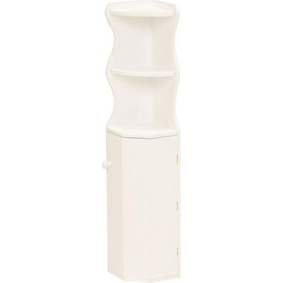 【軒先渡し】萩原 トイレラック 幅160×奥行160×高さ800mm ホワイト MTR-4009WH 1台（直送品）