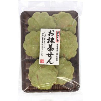 丸井スズキ 錦豊琳 米どころ お抹茶せん 4904109001219 1セット(6枚×10個)（直送品）