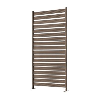 アルミフェンス ボーダーフェンス 幅90cm×高さ90~180cm ブラウン A1-ALM90FNC180BR_AS 1台（直送品）