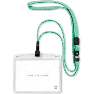 オープン工業 吊り下げ名札 フック式 ソフトケース ヨコ 特大サイズ 10枚入 ミントグリーン NL-23-MGN 1袋（直送品）