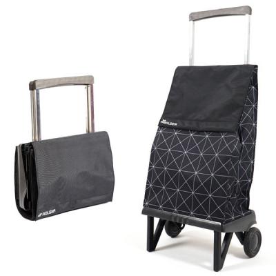 ロルサー 折りたたみショッピングカート 40L スター ブラック 4977468490178 1個（直送品）