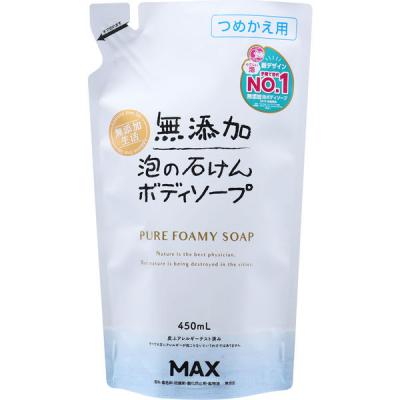 マックス 無添加泡のボディソープ 詰替え 4902895037795 1セット(450ML×16)（直送品）