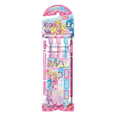 バンダイ こどもハブラシ3本セット キミとアイドルプリキュア♪ 50g 4570118048516 1セット(3本×6)（直送品）