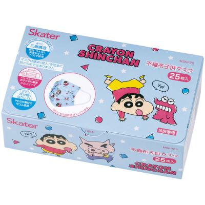 スケーター 不織布子供マスク クレヨンしんちゃん MSKP25 4973307649004 1セット(25枚×3)（直送品）