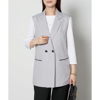 ボンマックス ロングベスト ライトグレイ L AO5803 AO5803-2-L 1着（直送品）