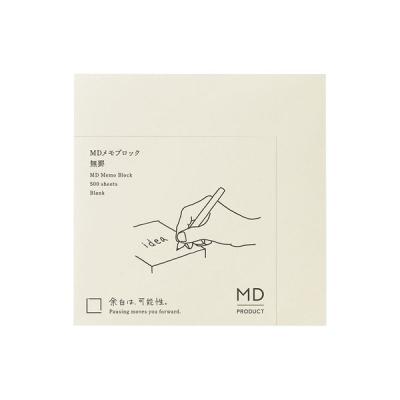 デザインフィル MDブロックメモ W100×H100 無罫 15284006 1セット(1冊×3)（直送品）