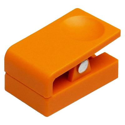 ミツヤ プラスチックマグネットクリップ 小 橙 ME-PMCSK-OR 1セット(1個×10)（直送品）