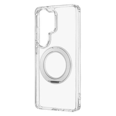 MSソリューションズ Galaxy S26 Ultra 耐衝撃ハイブリッドケース クリア/シルバー LN-M26SG2CTHMSCL 1個（直送品）