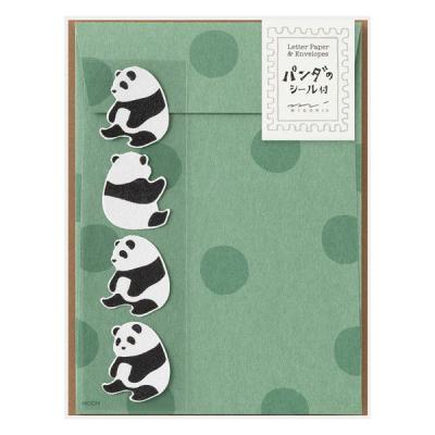 デザインフィル レターセット948 シール付 パンダ柄A パンダ柄 86948006 1セット(1個×3)（直送品）