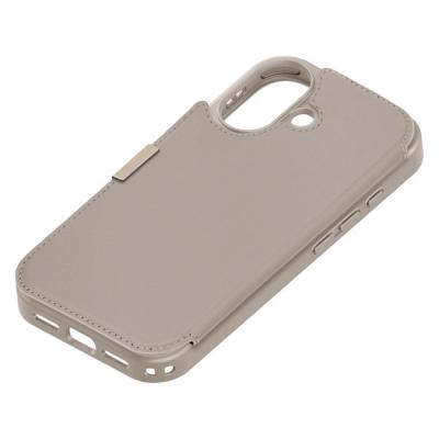 PGA iPhone 17用 バックフリップケース ベージュ PG-25ABF02BE 1個（直送品）