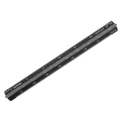 ドラパス DR カラー三角スケール 15cm 黒 【製図器シリーズ】 16241 1個（直送品）