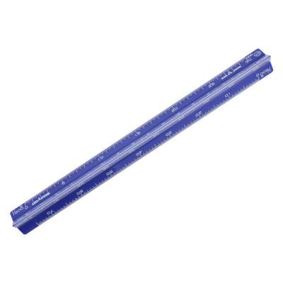 ドラパス DR カラー三角スケール 15cm 青 【製図器シリーズ】 16243 1個（直送品）