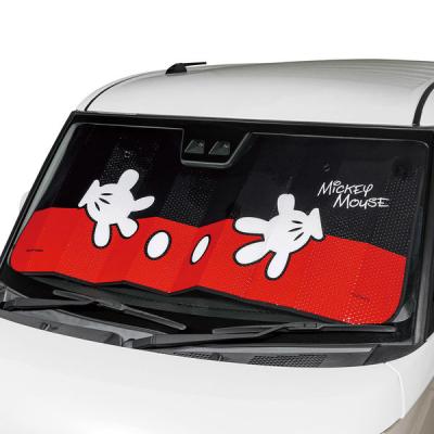 BONFORM サンシェード ミッキーハンド 1300×600mm ブラック 7628-01BK 1個（直送品）