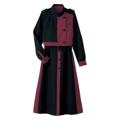 ハネクトーン早川(株) ワンピース ボルドー×ブラック 11号 7751-4 1枚（直送品）