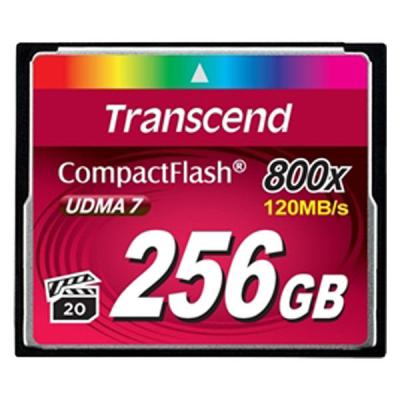 トランセンドジャパン  ２５６ＧＢ　ＣＦ　Ｃａｒｄ　ＭＬＣ　Ｒ：　１２０ＭＢ／ｓ TS256GCF800（直送品）