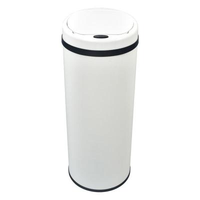 万方商事 自動開閉式ゴミ箱 ホワイト a3587620 1個（直送品）