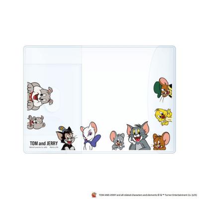 PGA ICカードポケット付き パスポートカバー [トムとジェリー/C] クリア PG-WPAS03TAJ 1個（直送品）