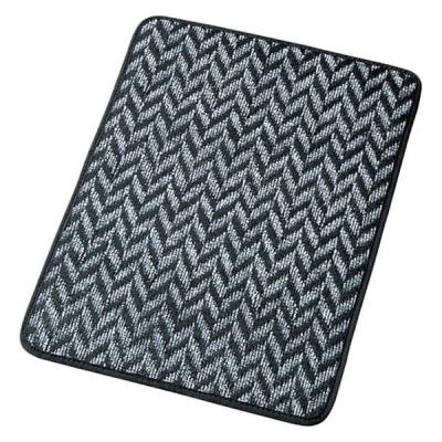 ボンフォーム カーマット ヘリンボン柄 フロント ズレ防止 60x44x0.8cm グレー 6263-01GR 1個（直送品）
