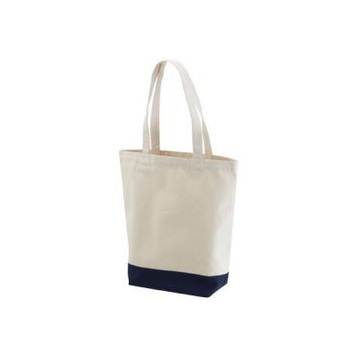 キャブ United Athle（ユナイテッドアスレ） 1460-01 トートバッグ ナチュラル/ネイビー M 1包（10枚入）（直送品）