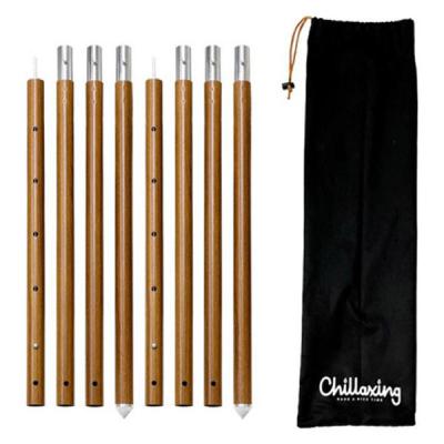 Chillaxing クワトロタープポール 2本組 直径32mm 木目柄 CHL-0003-WD 1個（直送品）
