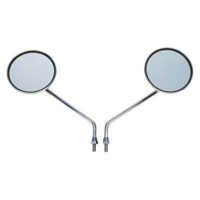 ALBA バックミラー/丸型メッキ 8mm 逆ネジ /左右セット(ビーノ等) 101-017 1箱（直送品）