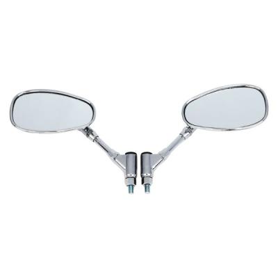 ALBA オーバルクロムメッキミラー/左右セット 正ネジ10mm (大型車向け) 101-037 1箱（直送品）