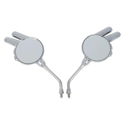 ALBA じゃんけんミラー(ちょき)/メッキシルバー 正ネジ8mm 101-051 1箱（直送品）