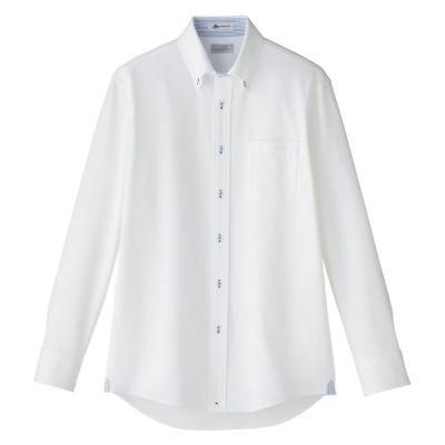 ボンマックス メンズ吸汗速乾ニット長袖シャツ ブルー S FB5026M 1枚（直送品）